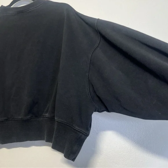 Nike Sportswear Phoenix Fleece Oversized Cropped Sweatshirt Black L Streetwear - Picture 8 of 11